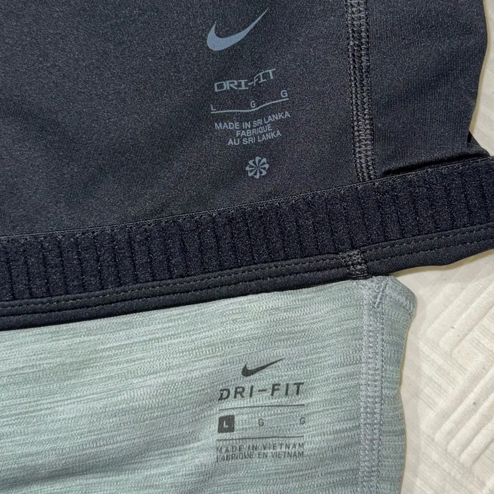 Nike Black and Gray Sports Bras with Compression Fit
